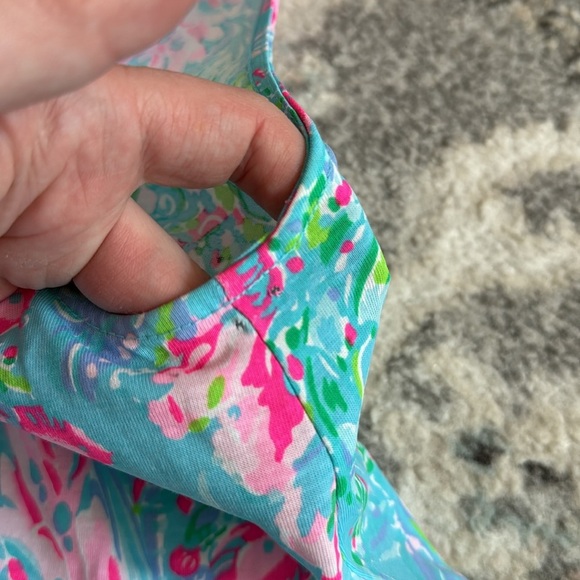Lilly Pulitzer Kristen Colorful Sleeveless Dress with Ruffle Hem - Picture 5 of 12